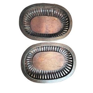 Elegant Expressions Decorative Not For Food Wood Open Brown Tray Used